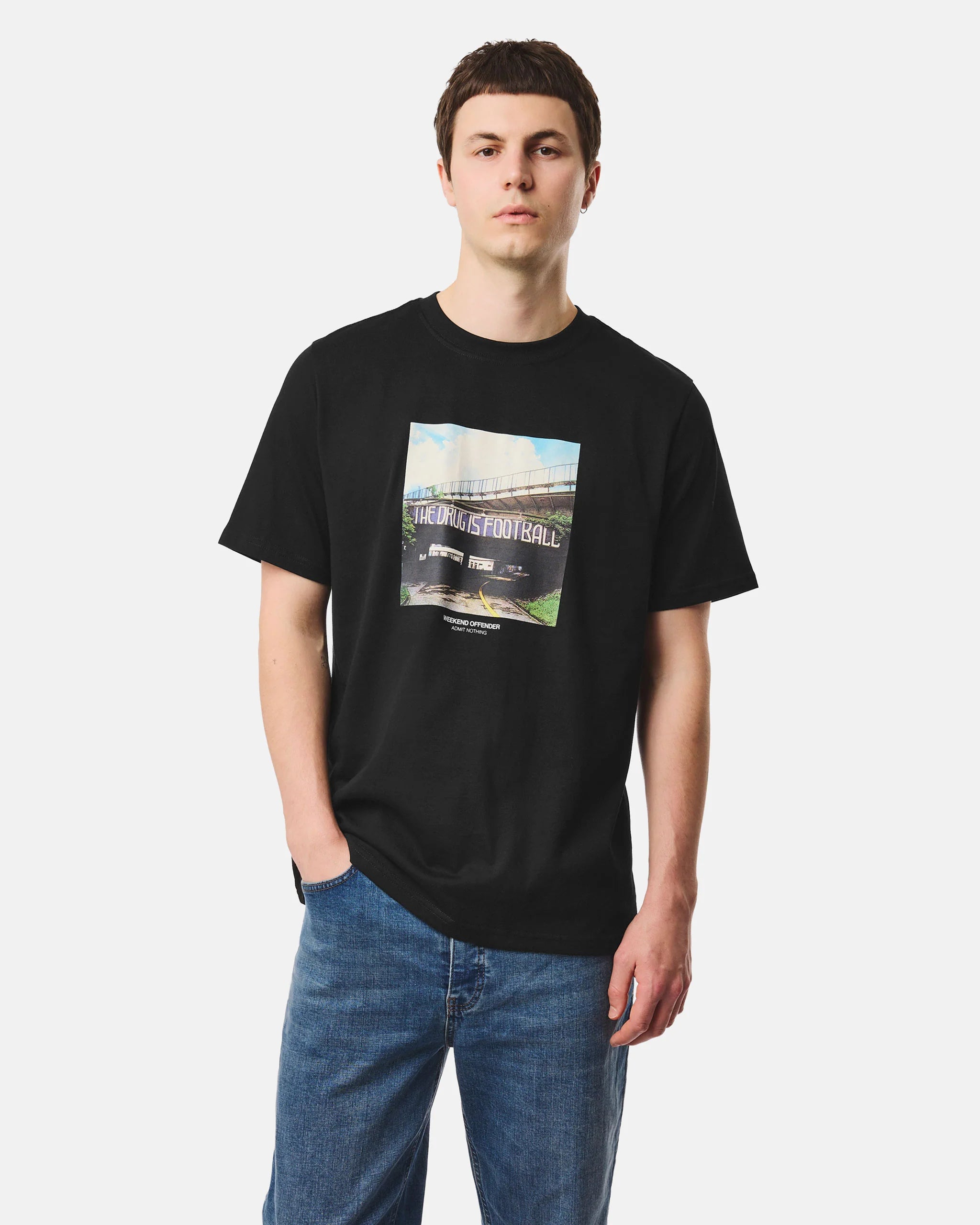 Weekend Offender The Drug Graphic T-Shirt // BLACK