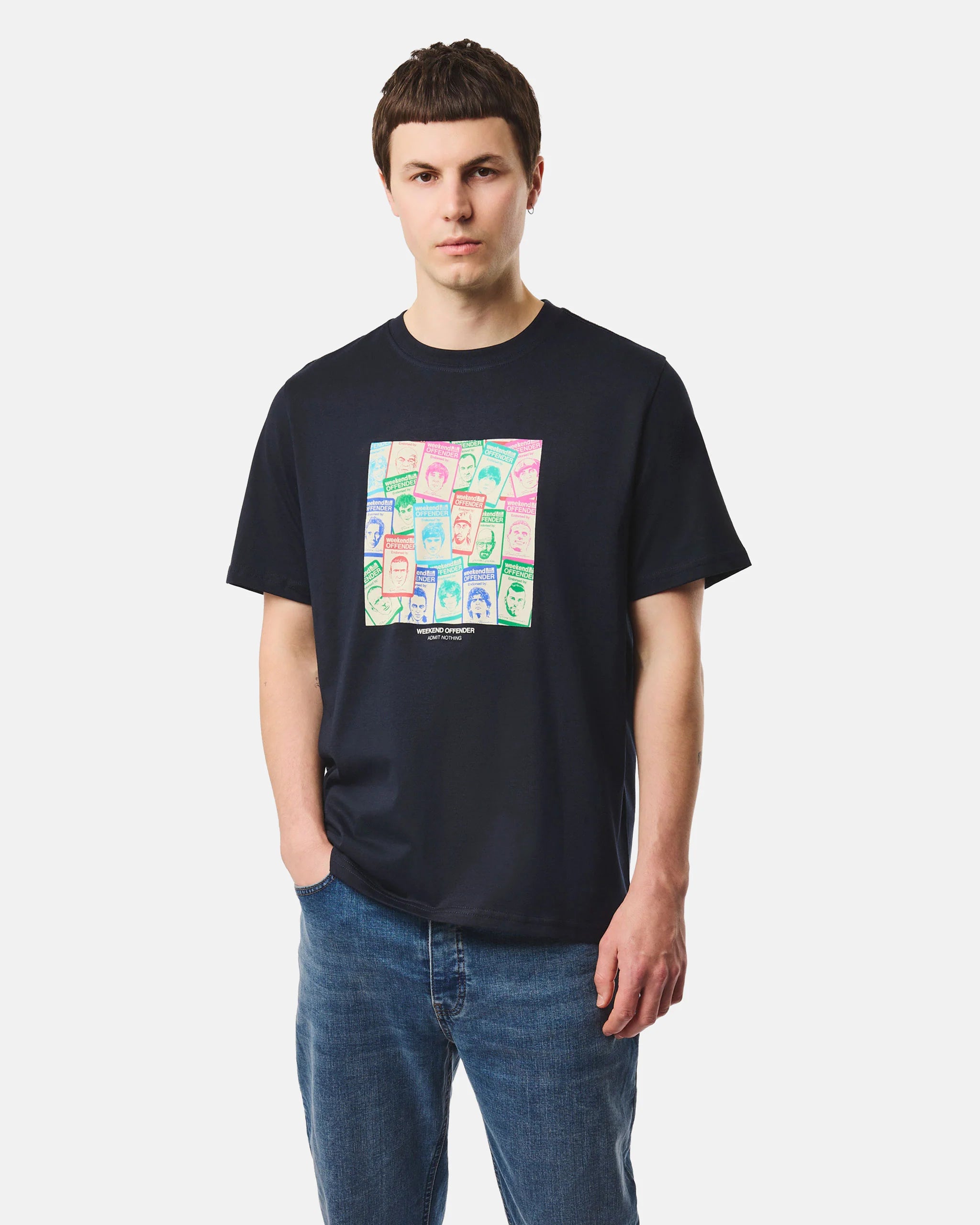 Weekend Offender Approbatus Graphic T-Shirt  // NAVY