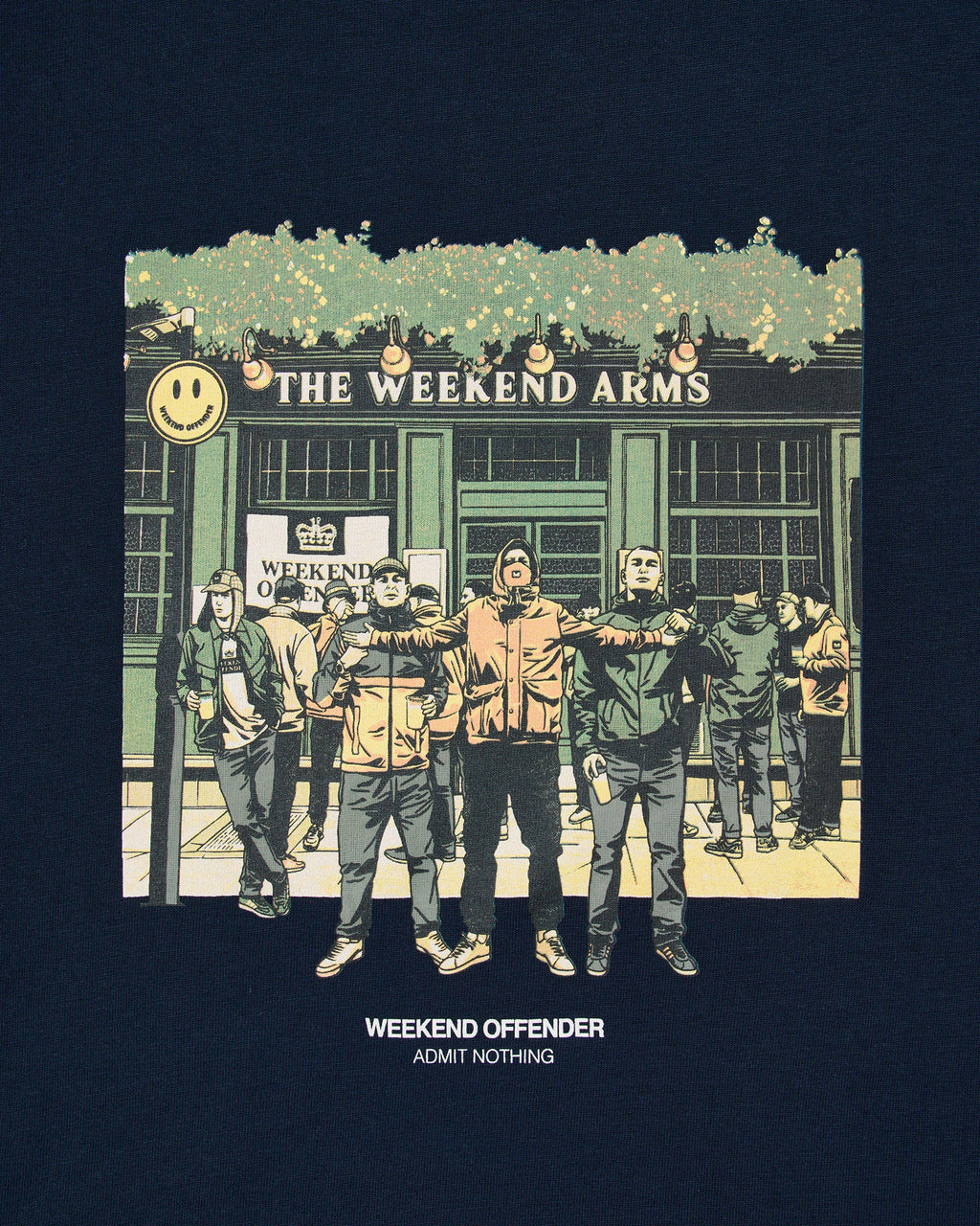 Weekend Offender Taberna Graphic T-Shirt // NAVY
