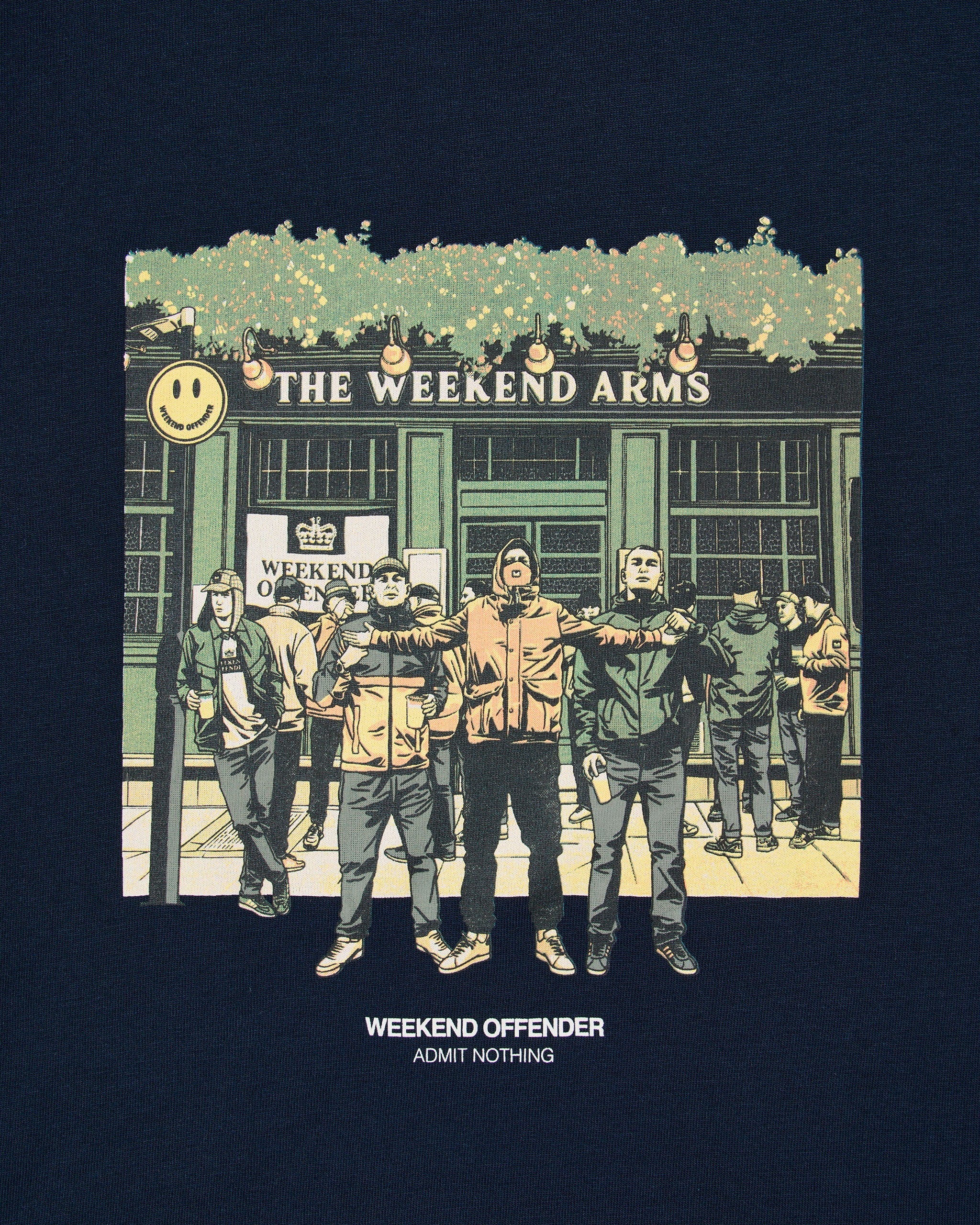 Weekend Offender Taberna Graphic T-Shirt // NAVY