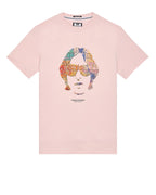 Weekend Offender Kinky Afro Graphic T-Shirt // PALE BLUSH