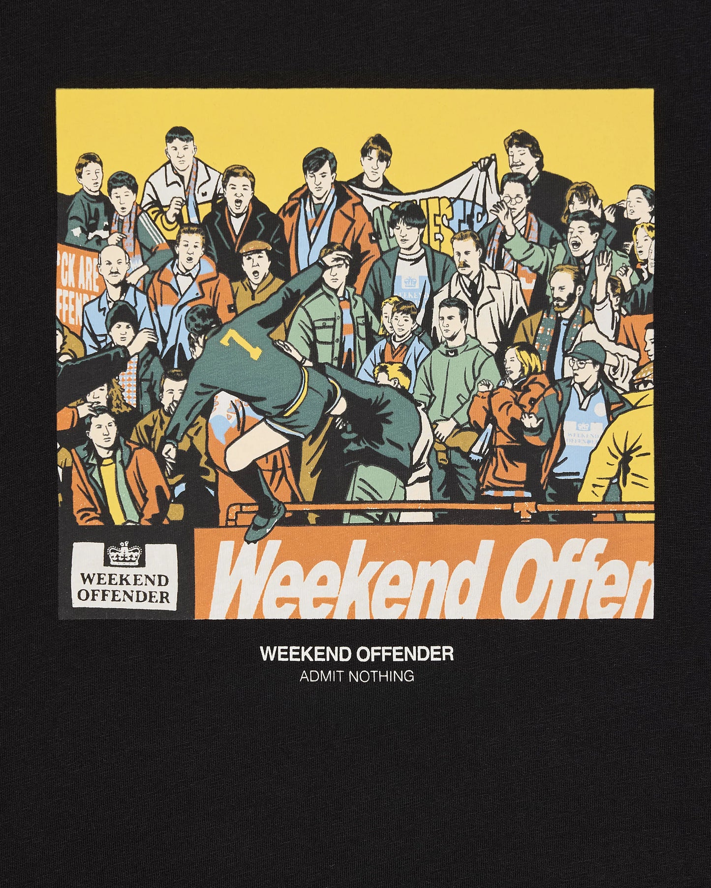 Weekend Offender Selhurst Graphic T-Shirt // BLACK