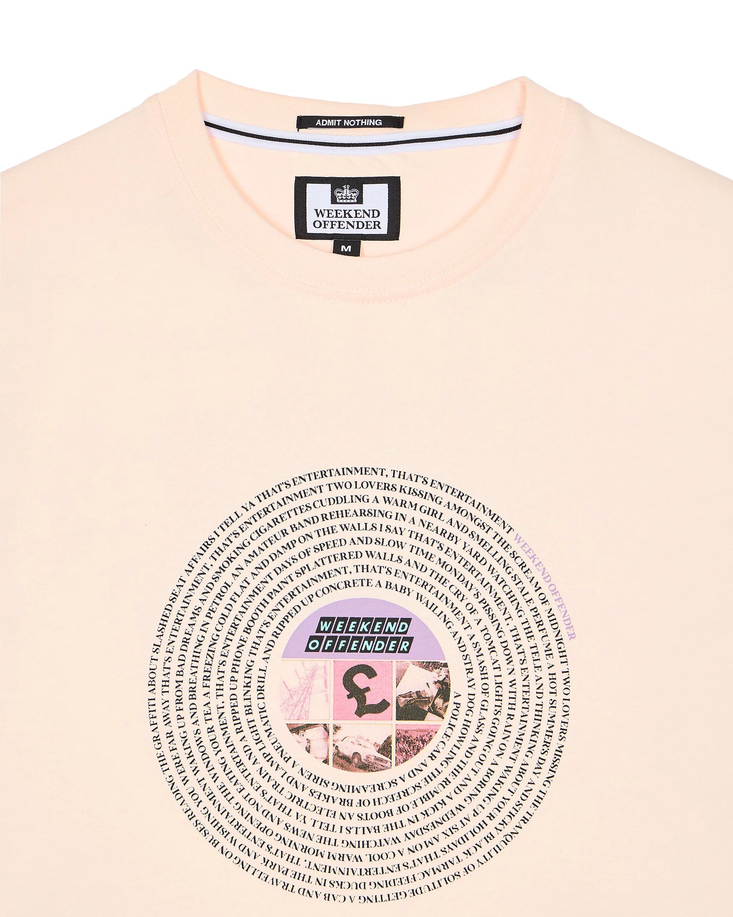 Weekend Offender Entertainment Graphic T-Shirt // ALABASTER