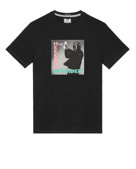 Weekend Offender London Calling Graphic T-Shirt // BLACK