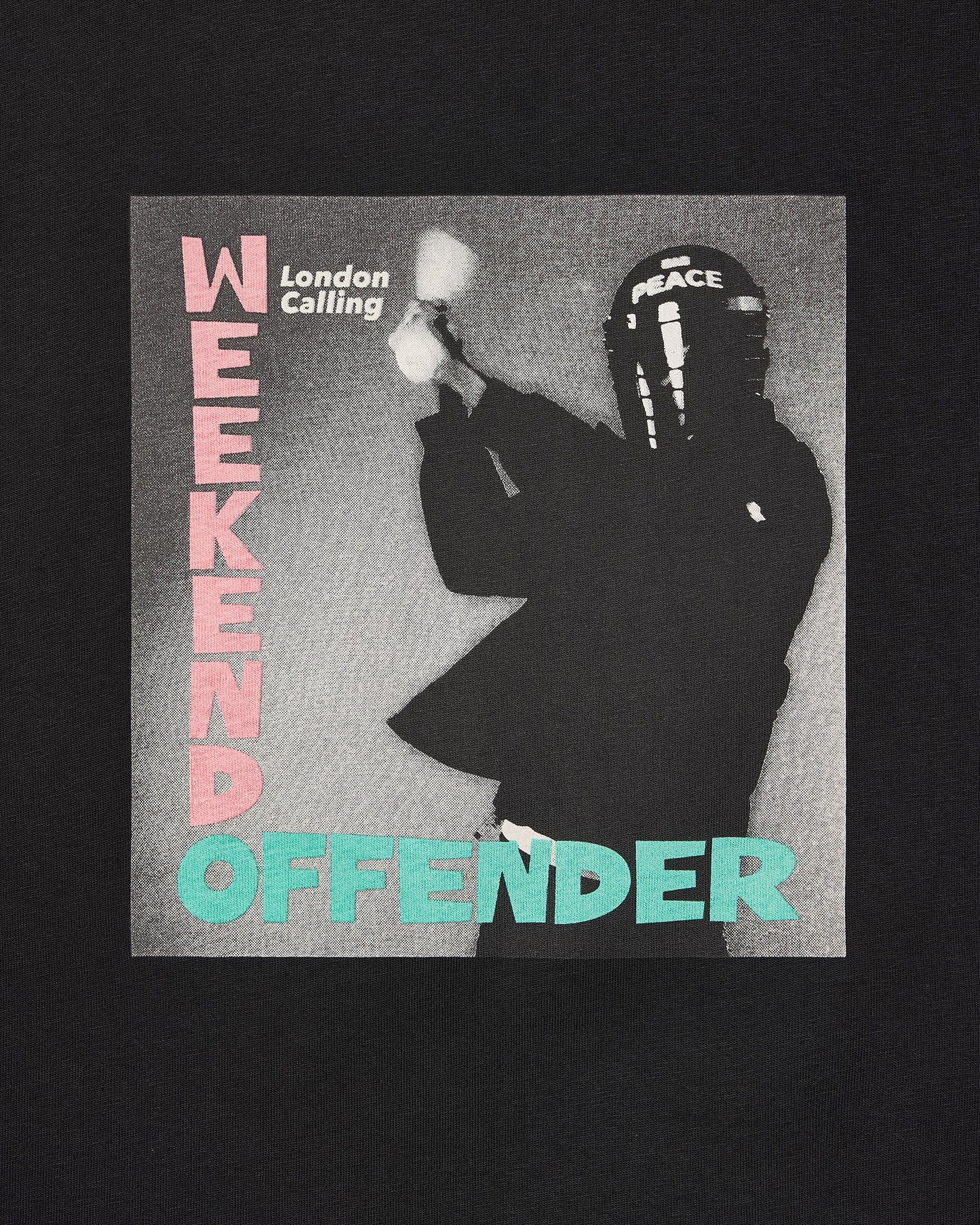 Weekend Offender London Calling Graphic T-Shirt // BLACK