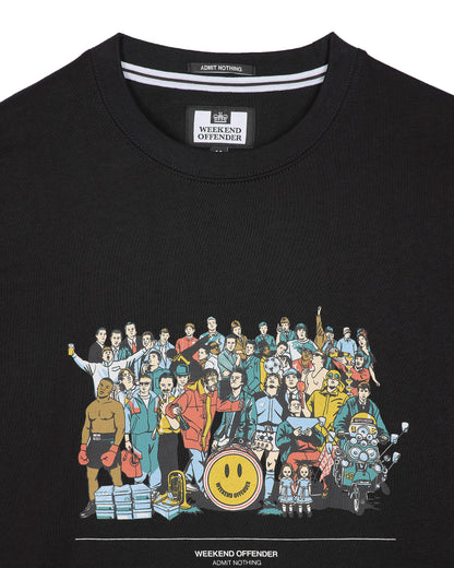 Weekend Offender Blake Graphic T-Shirt // BLACK