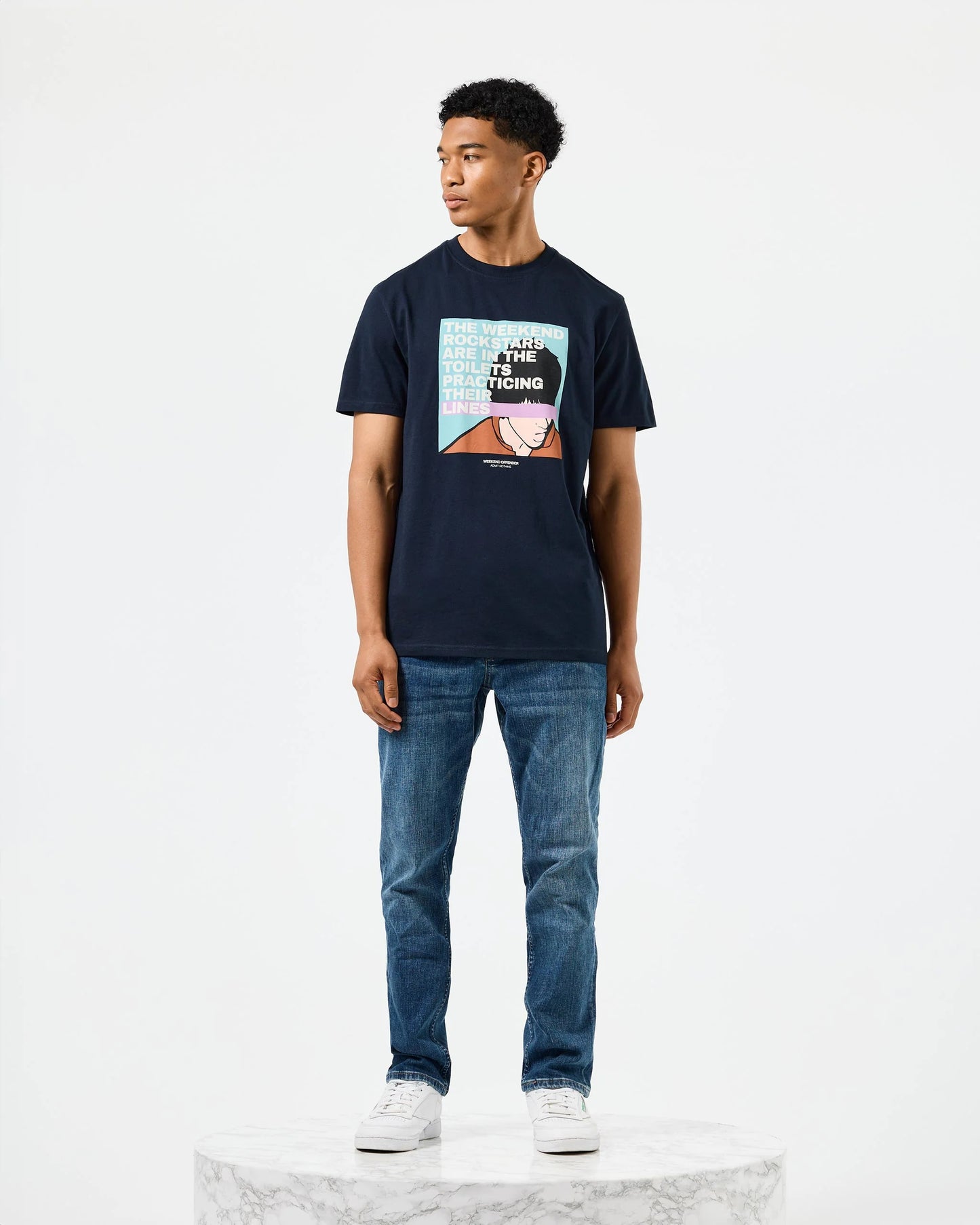 Weekend Offender San Francisco Graphic T-Shirt // NAVY