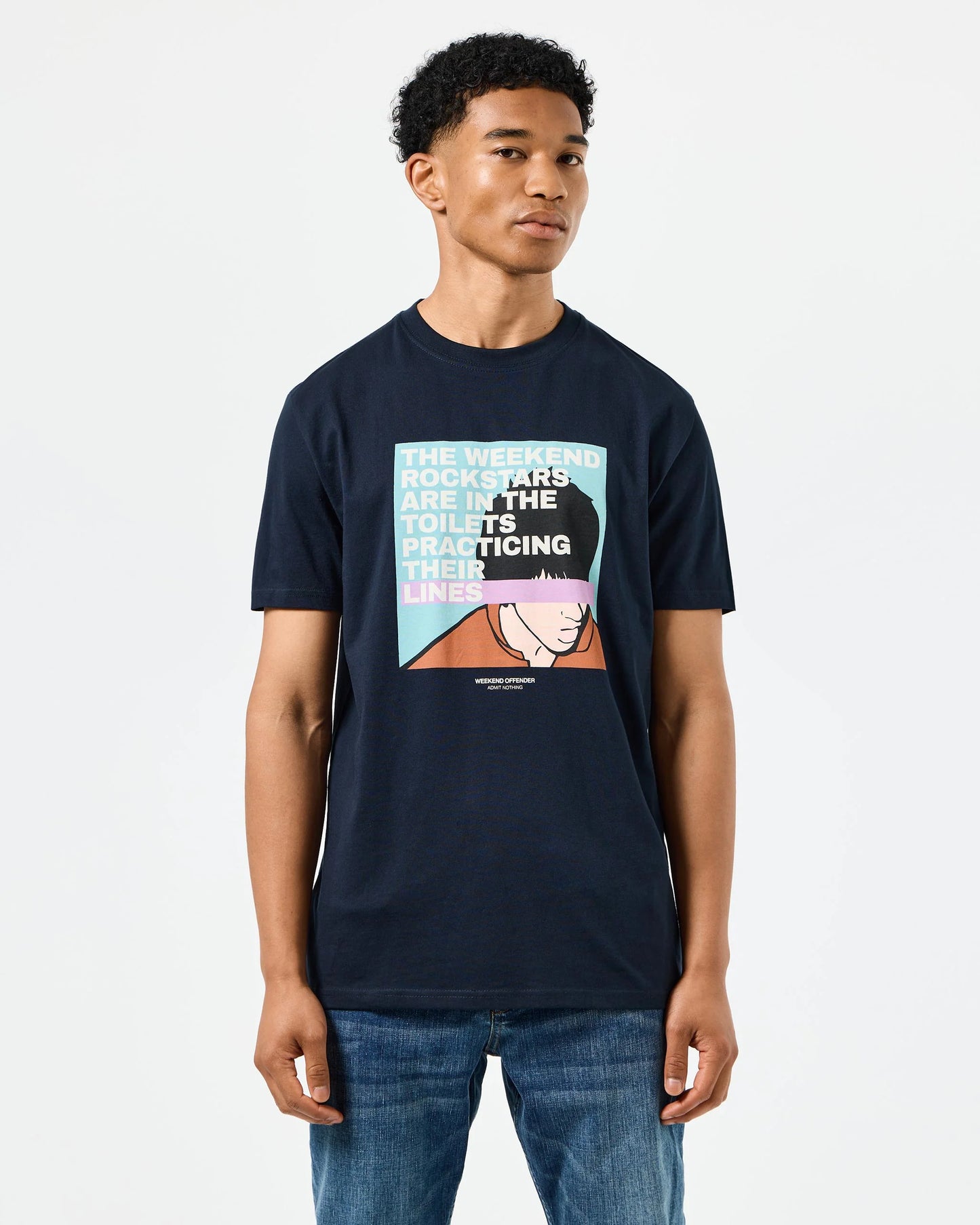 Weekend Offender San Francisco Graphic T-Shirt // NAVY