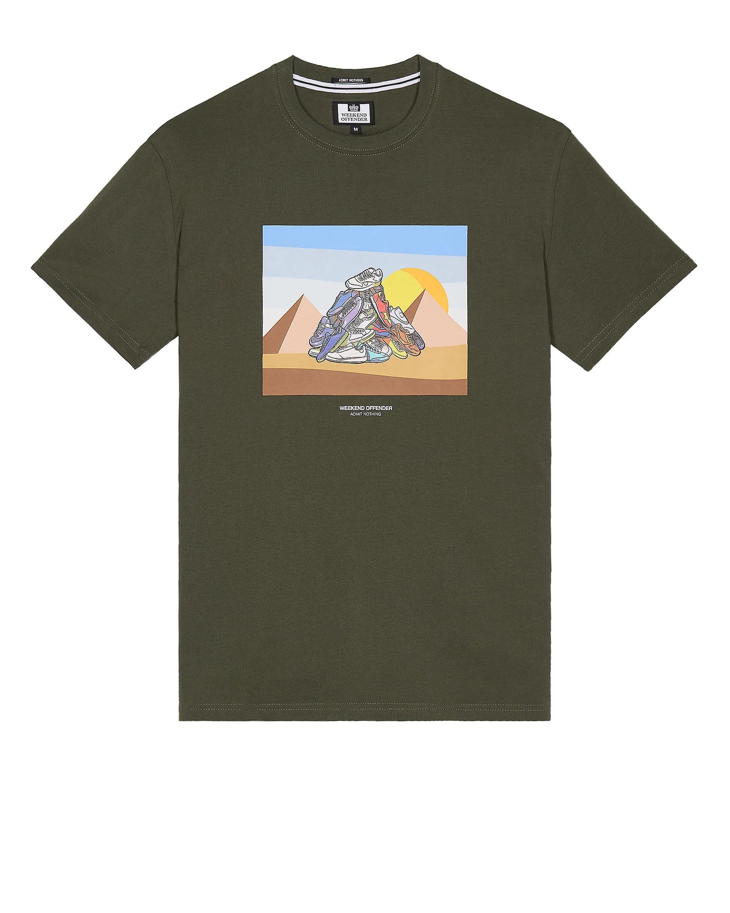 Weekend Offender Geeza Graphic T-Shirt // CASTLE GREEN