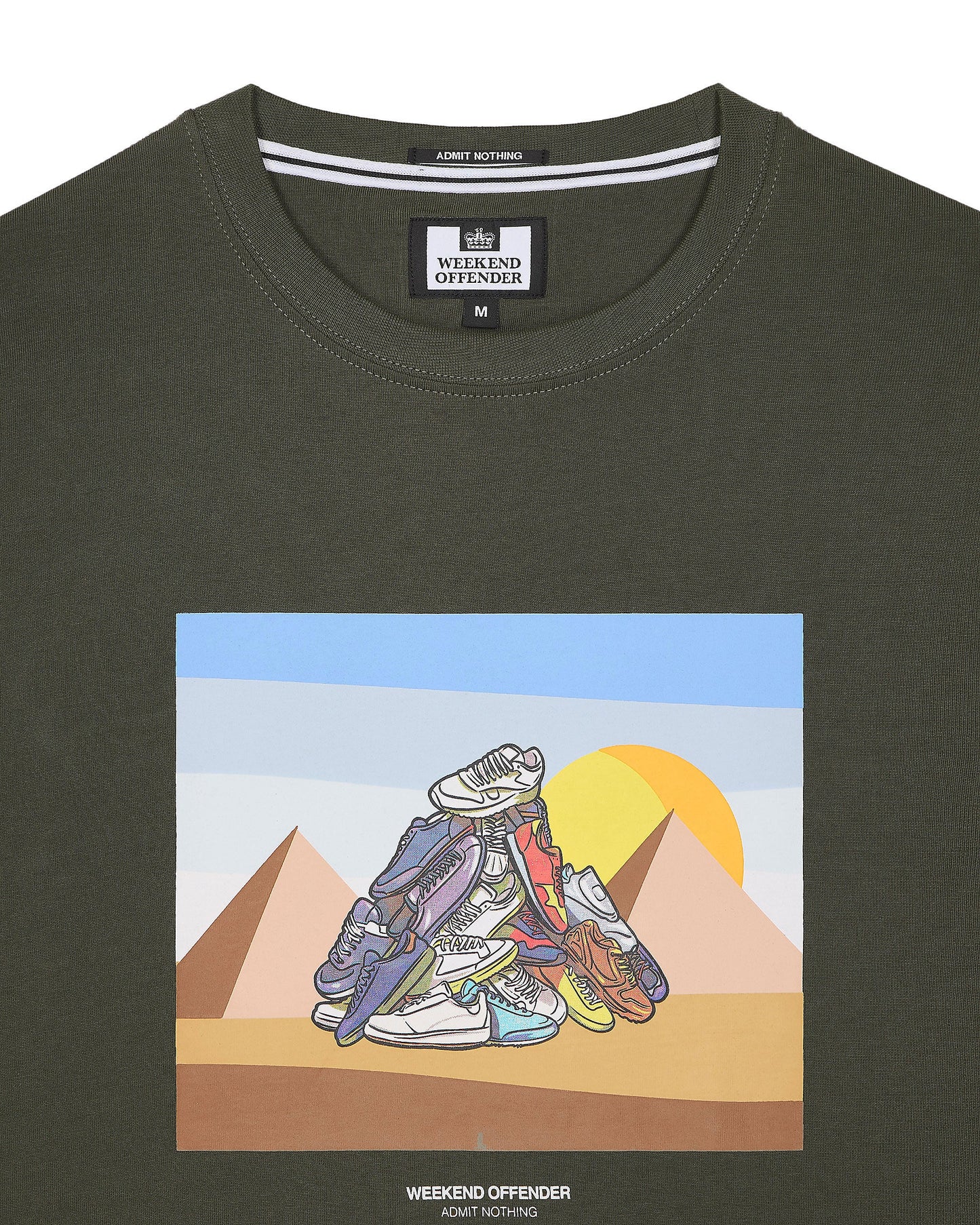 Weekend Offender Geeza Graphic T-Shirt // CASTLE GREEN