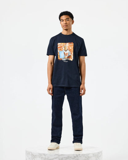 Weekend Offender Mataderos Grafisk T-shirt // NAVY