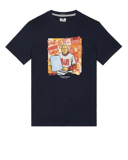 Weekend Offender Mataderos Graphic T-Shirt // NAVY