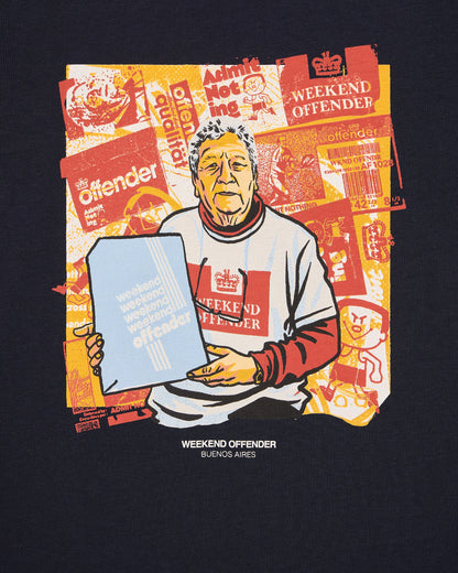 Weekend Offender Mataderos Graphic T-Shirt // NAVY