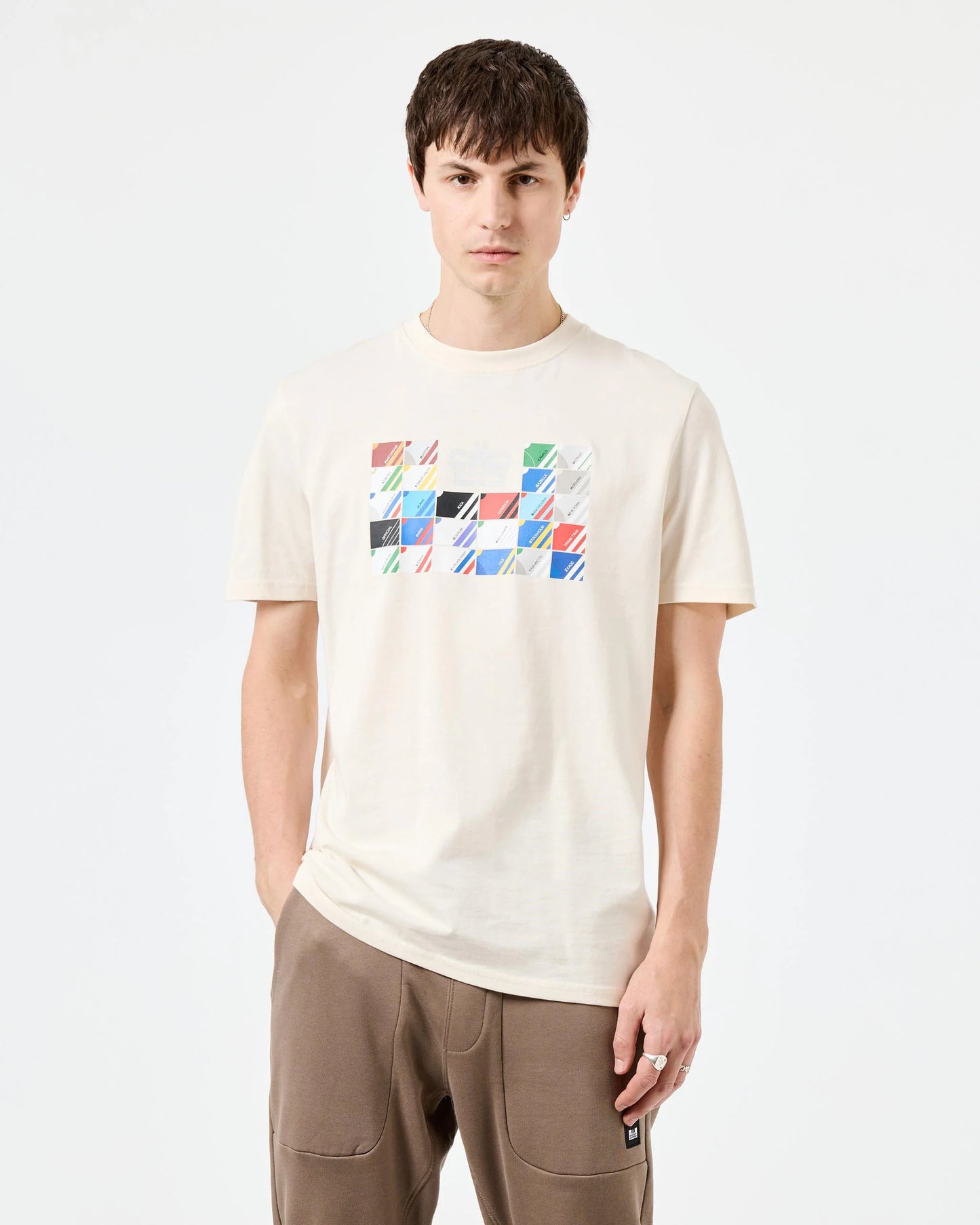 Weekend Offender Alpha Graphic T-Shirt // IVORY