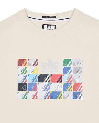 Weekend Offender Alpha Graphic T-Shirt // IVORY