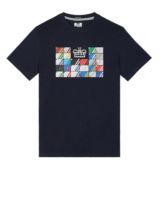 Weekend Offender Alpha Graphic T-Shirt // NAVY