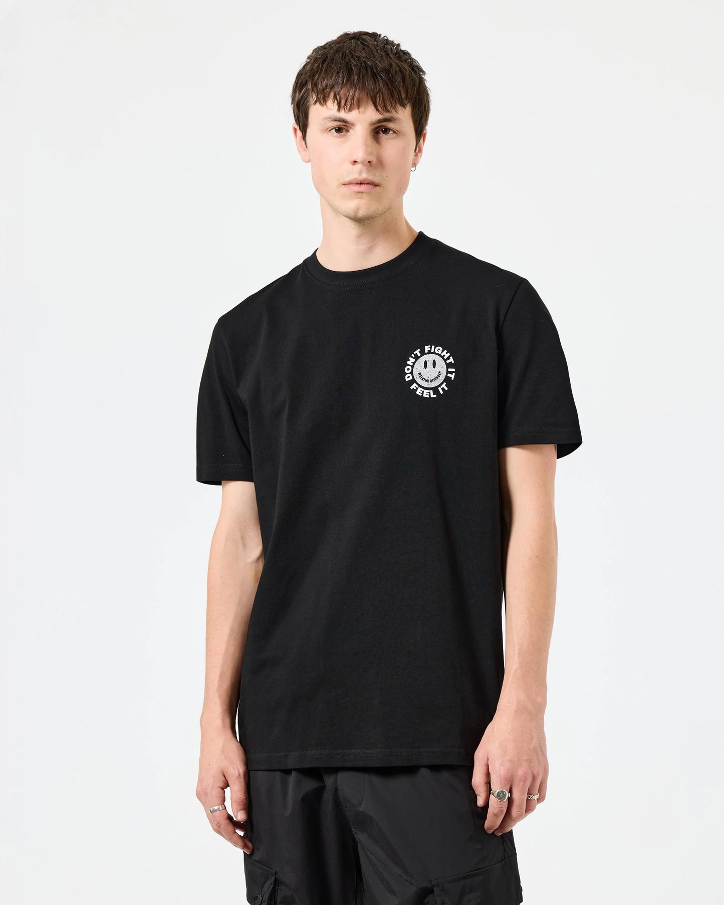 Weekend Offender Feel It Graphic T-Shirt // BLACK