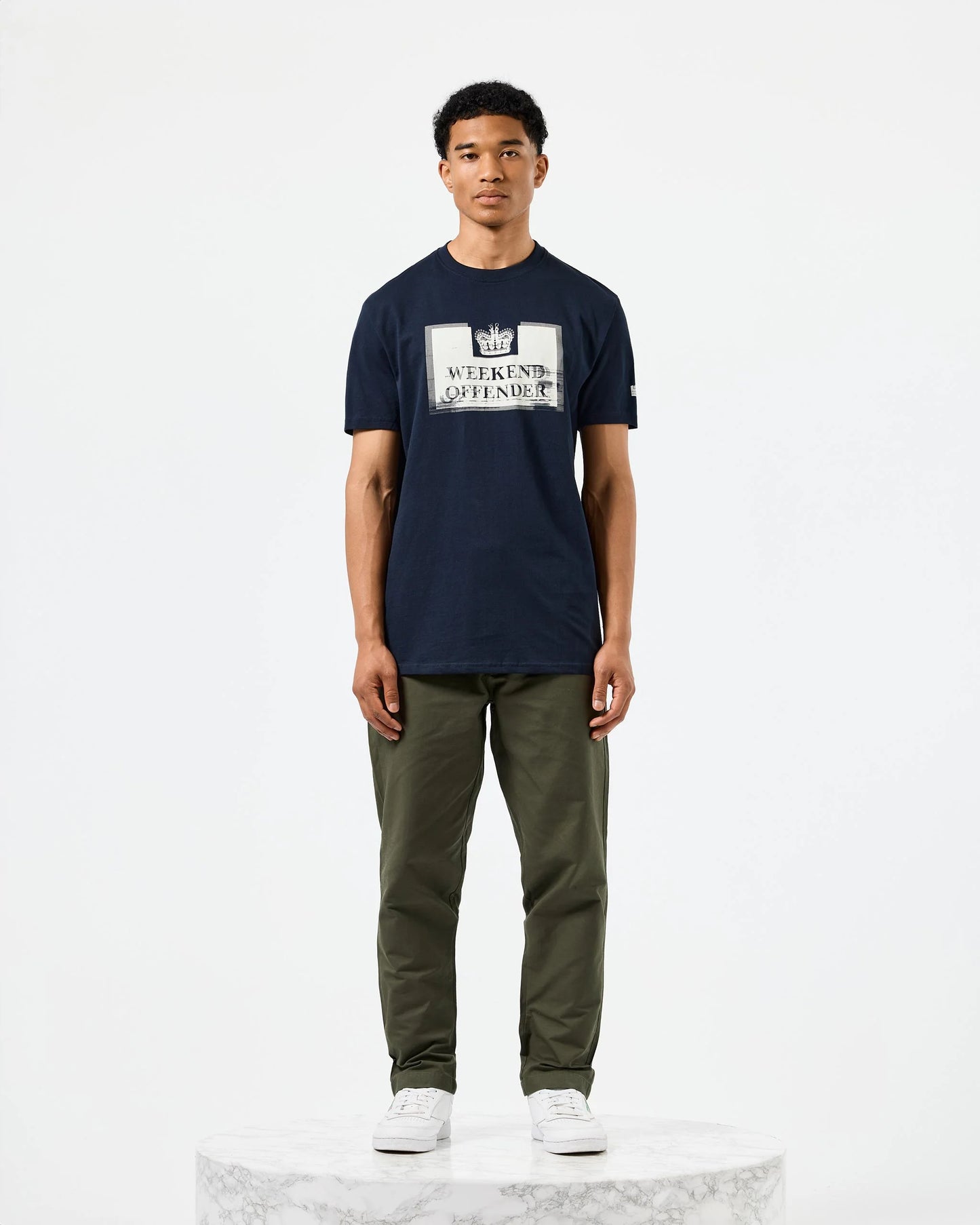 Weekend Offender Bonpensiero Graphic T-Shirt // NAVY