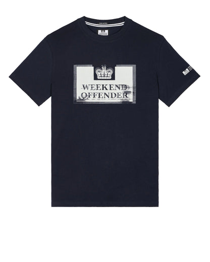 Weekend Offender Bonpensiero Graphic T-Shirt // NAVY