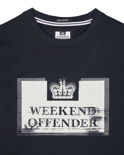 Weekend Offender Bonpensiero Graphic T-Shirt // NAVY