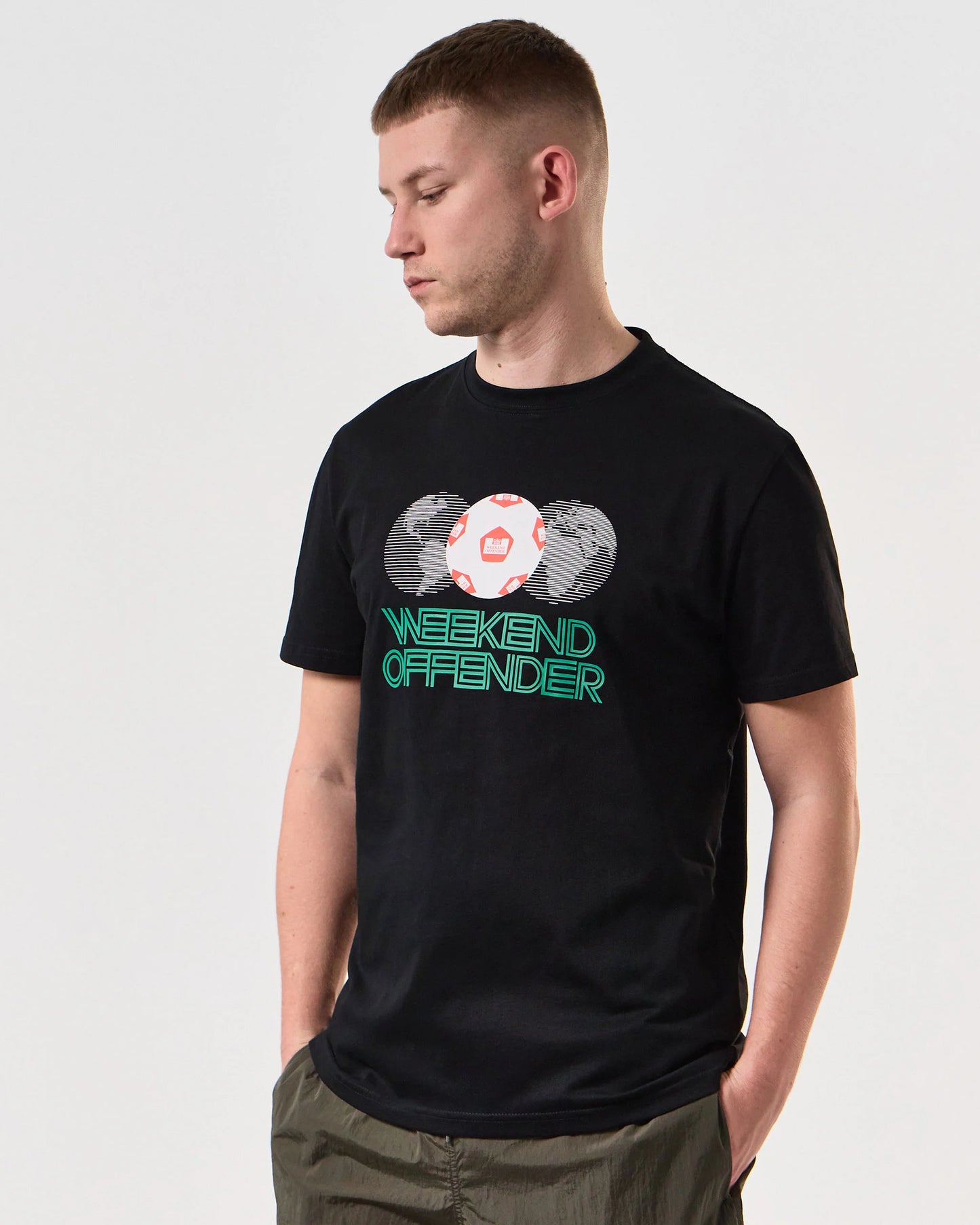 Weekend Offender Mexico Grafisk T-shirt // SVART