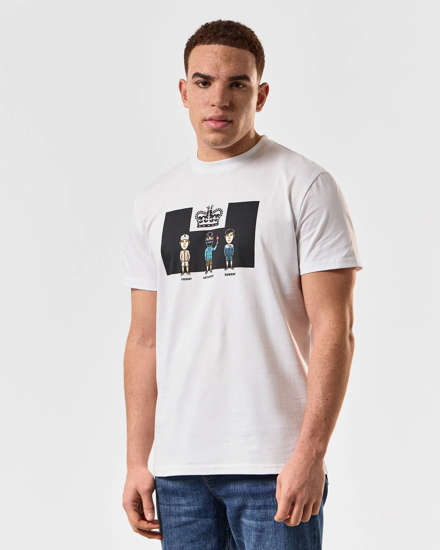 Weekend Offender Seventy-Two Grafisk T-shirt // VIT