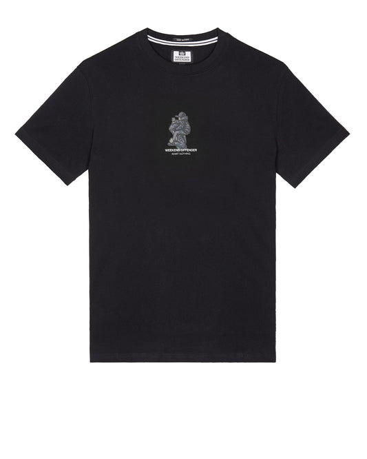 Weekend Offender Reggie Graphic Tee // BLACK