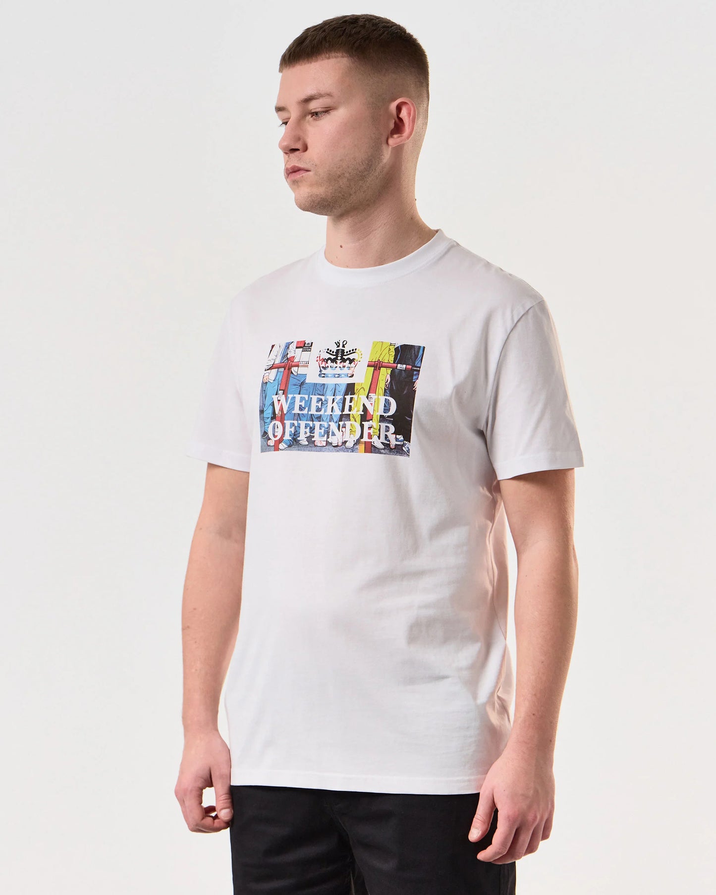 Weekend Offender Bissel Graphic Tee // WHITE