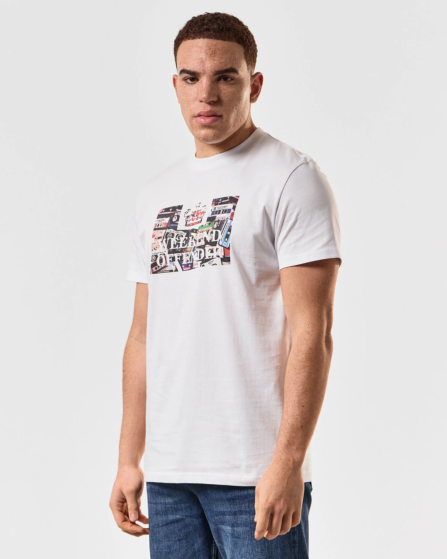 Helgbrottsling Keyte Grafisk T-shirt // VIT