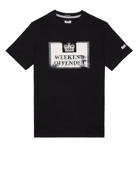 Weekend Offender Bonpensiero Graphic Tee // SVART