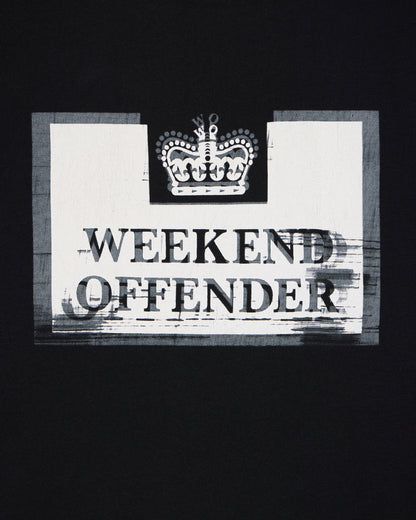 Weekend Offender Bonpensiero Graphic Tee // SVART