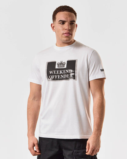 Weekend Offender Bonpensiero Graphic Tee // WHITE