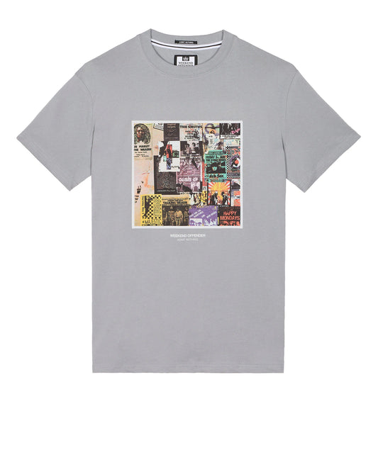 Weekend Offender Posters Grafisk Tee // SMOKEY GREY