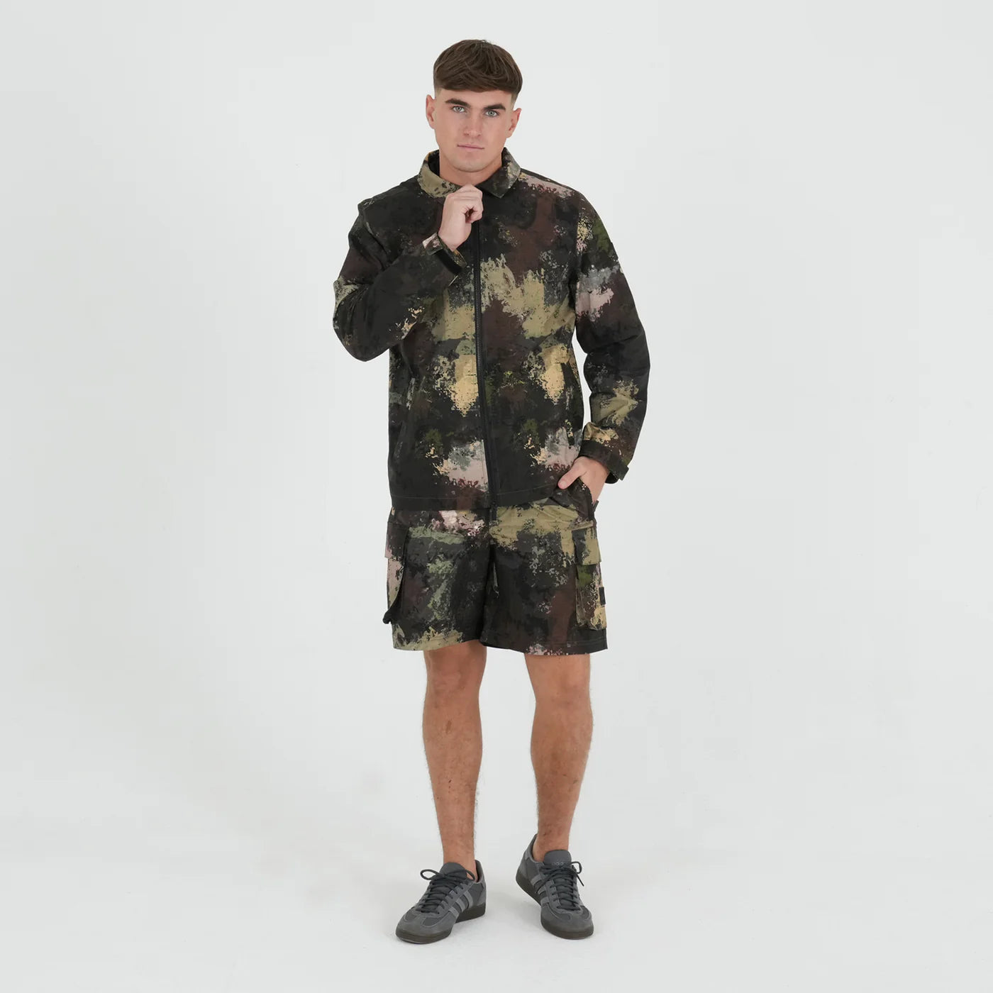 Peaceful Hooligan Helm Jacket // WOODLAND CAMO