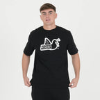 Peaceful Hooligan Outline T-Shirt // BLACK