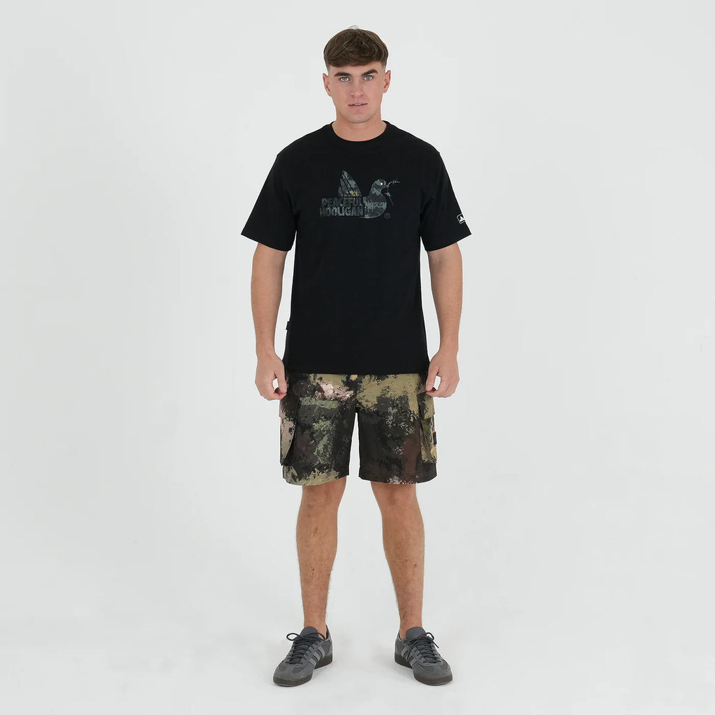 Peaceful Hooligan Scepter Shorts // WOODLAND CAMO