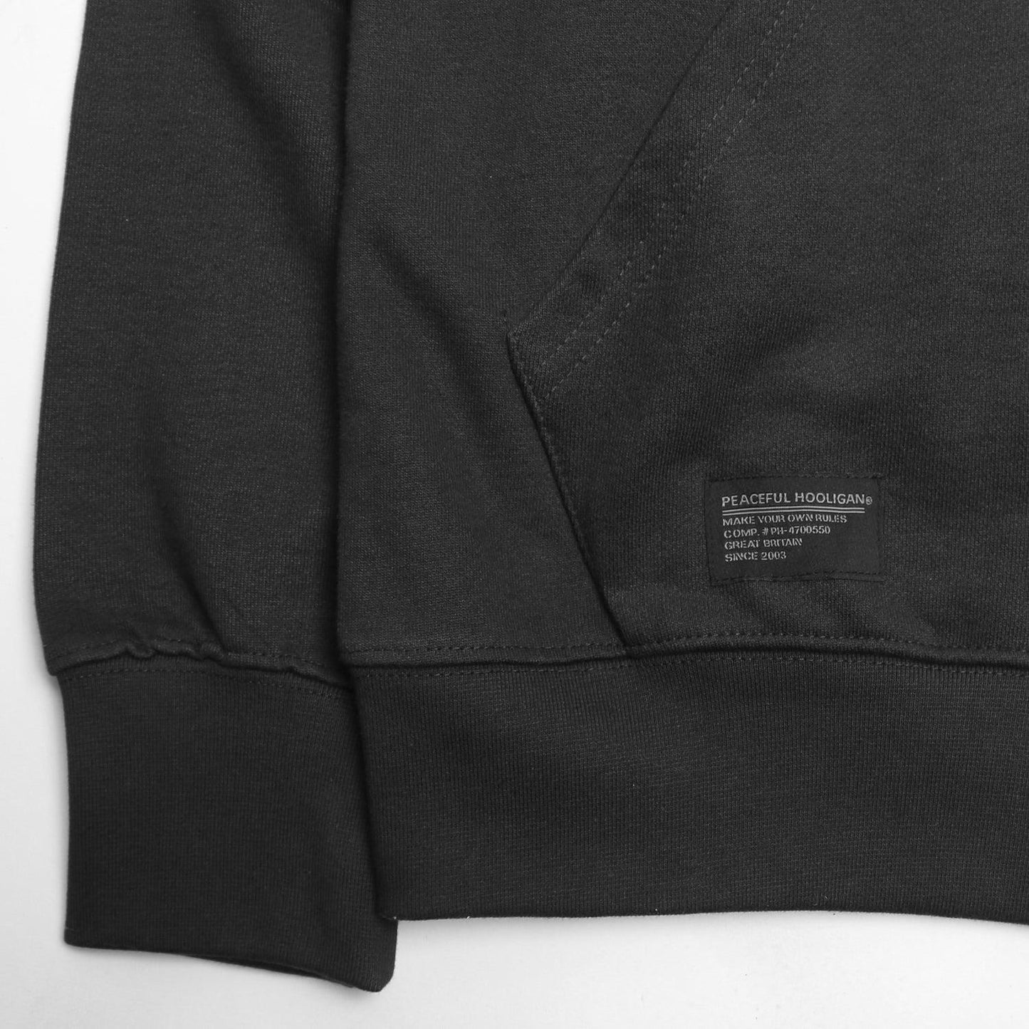 Peaceful Hooligan Bail Ziphoodie // BLACK