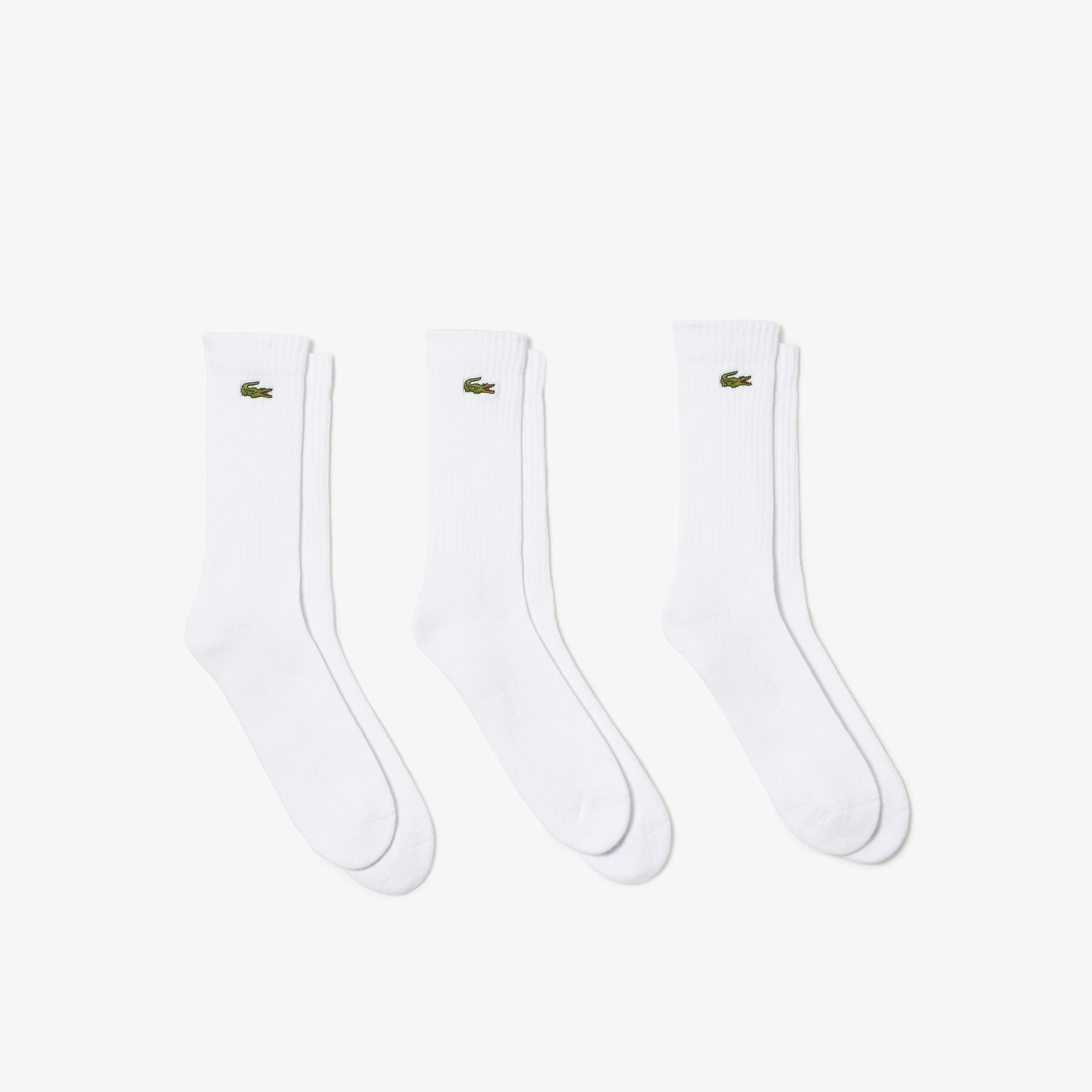 Lacoste High-Cut Socks 3-Pack RA4182 // WHITE
