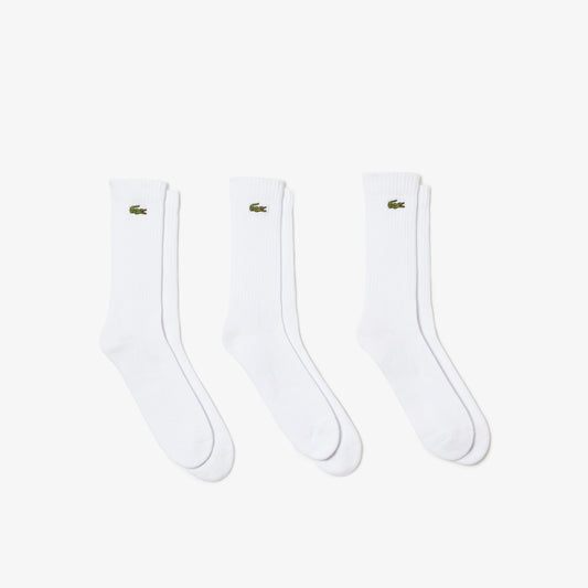 Lacoste High-Cut Socks 3-Pack RA4182 // WHITE