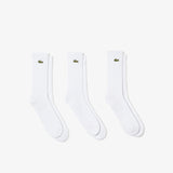 Lacoste High-Cut Socks 3-Pack RA4182 // WHITE