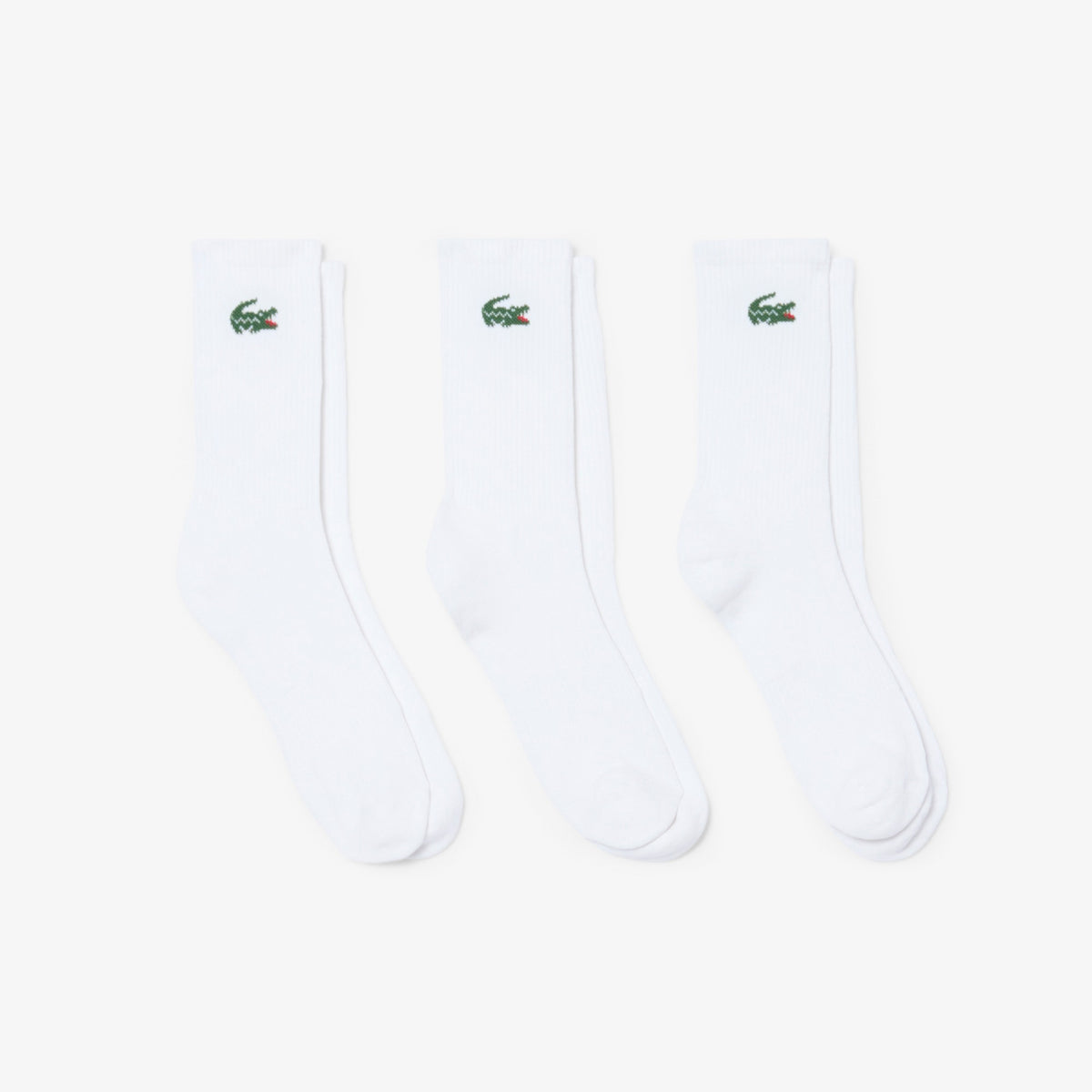 Lacoste 3-Pack Sport Socks RA9256 // WHITE