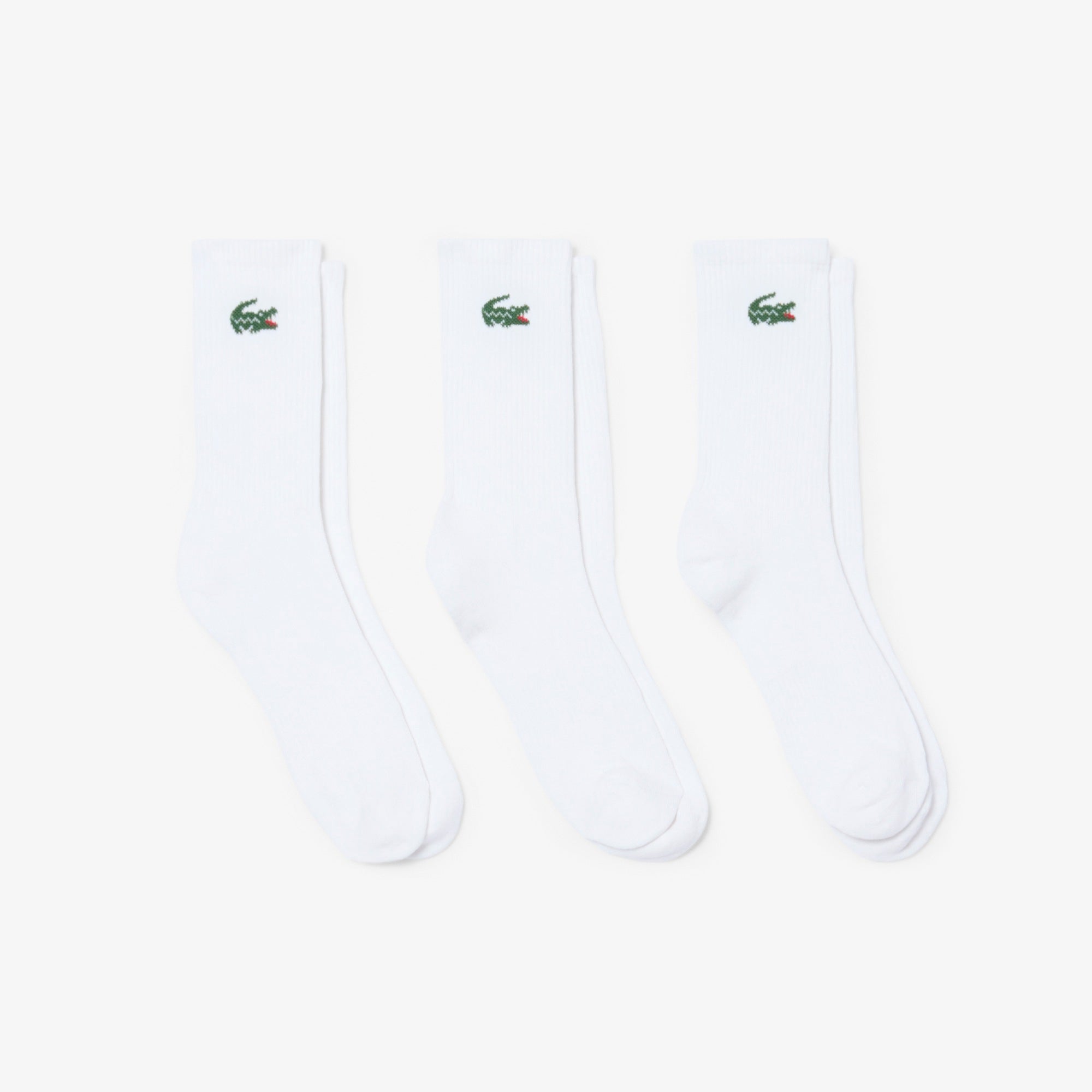 Lacoste 3-Pack Sport Socks RA9256 // WHITE