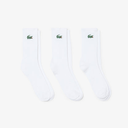 Lacoste 3-Pack Sport Socks RA9256 // WHITE