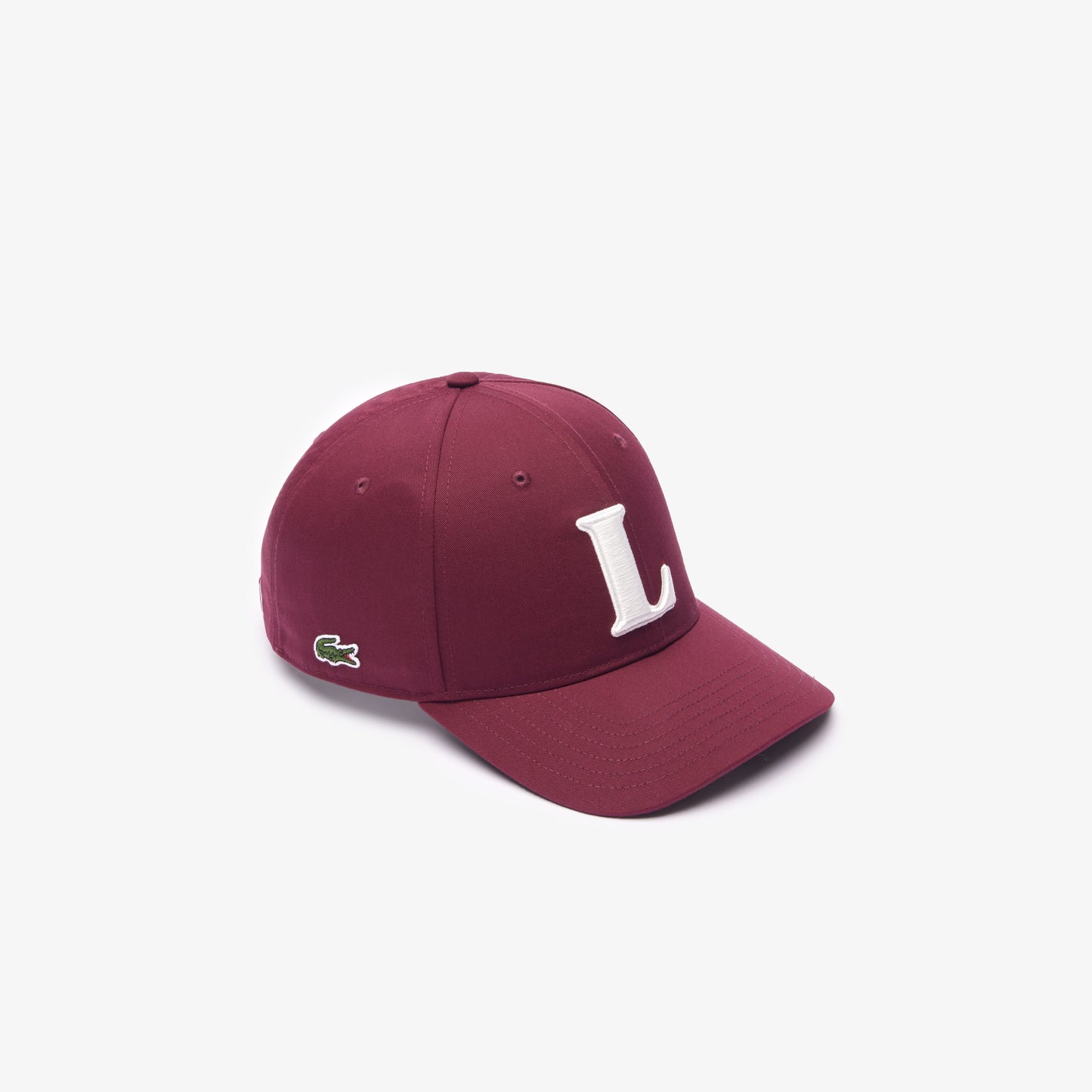 Lacoste Big L Cap // BURGUNDY