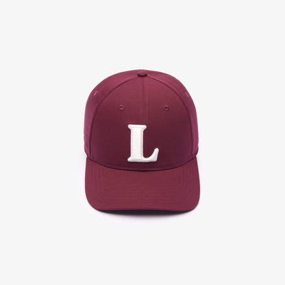 Lacoste Big L Cap // BURGUNDY