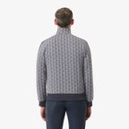 Lacoste Paris Zip-Up Jacquard Track Jacket // GREY