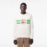 Lacoste Monogram Print Sweatshirt SH142000IJX // WHITE