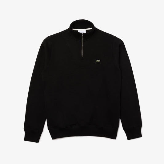 Lacoste Zip-Up High Neck Interlock Sweatshirt SH1927 // BLACK 031