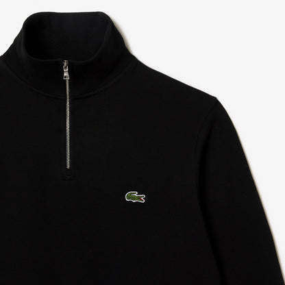 Lacoste Zip-Up High Neck Interlock Sweatshirt SH1927 // BLACK 031