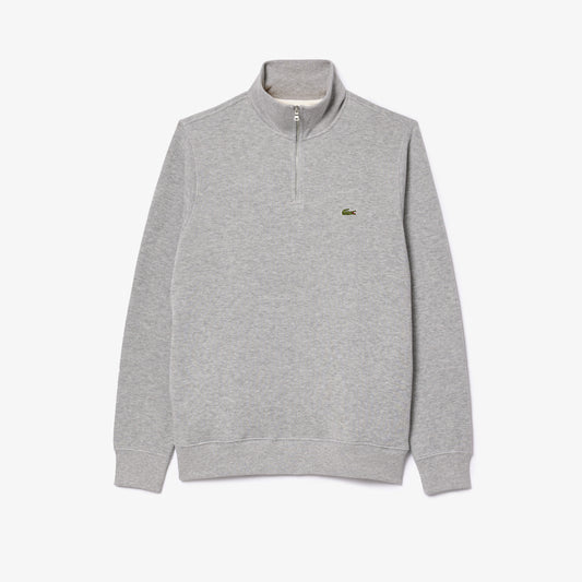 Lacoste Zip-Up High Neck Sweatshirt SH1927 // GRÅ 